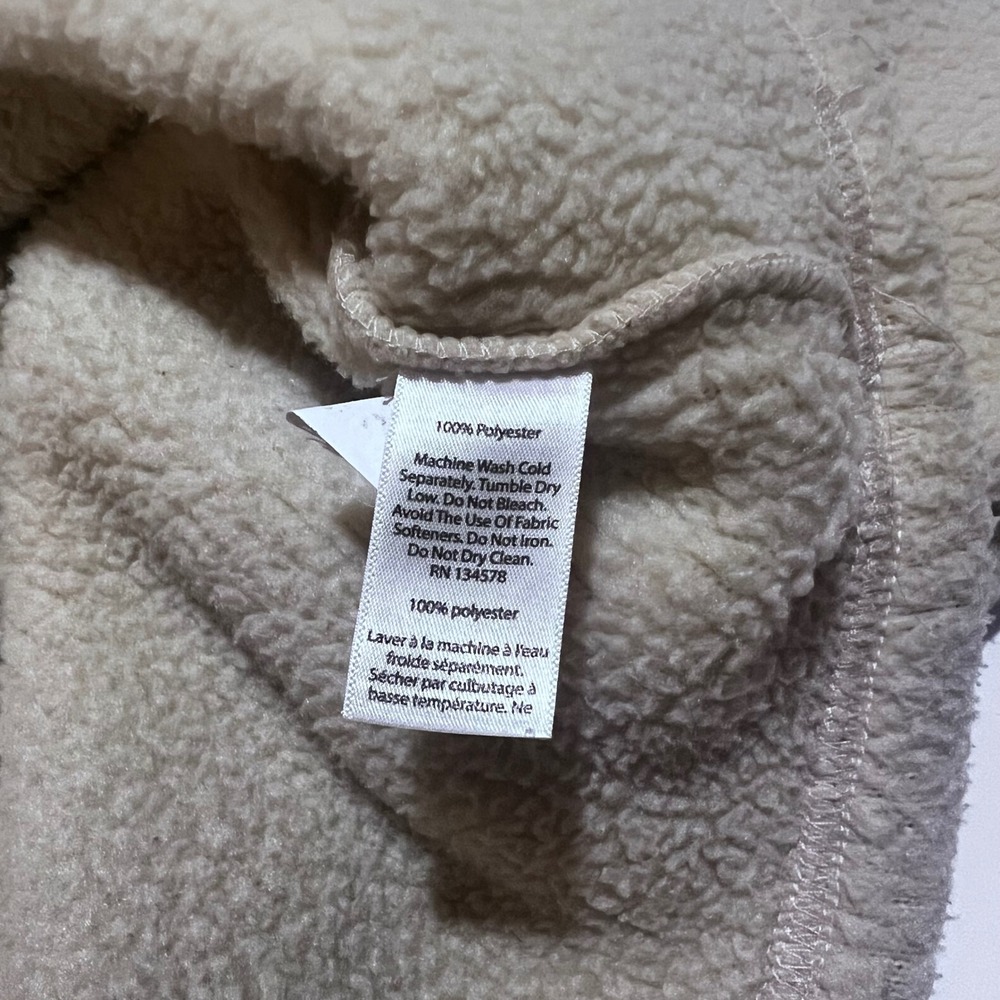 Vineyard Vines Half Zip Sherpa Cream Whale Logo‎ Small - Picture 6 of 7